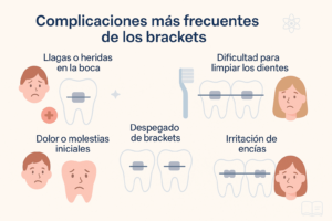 Complicaciones más frecuentes de los brackets